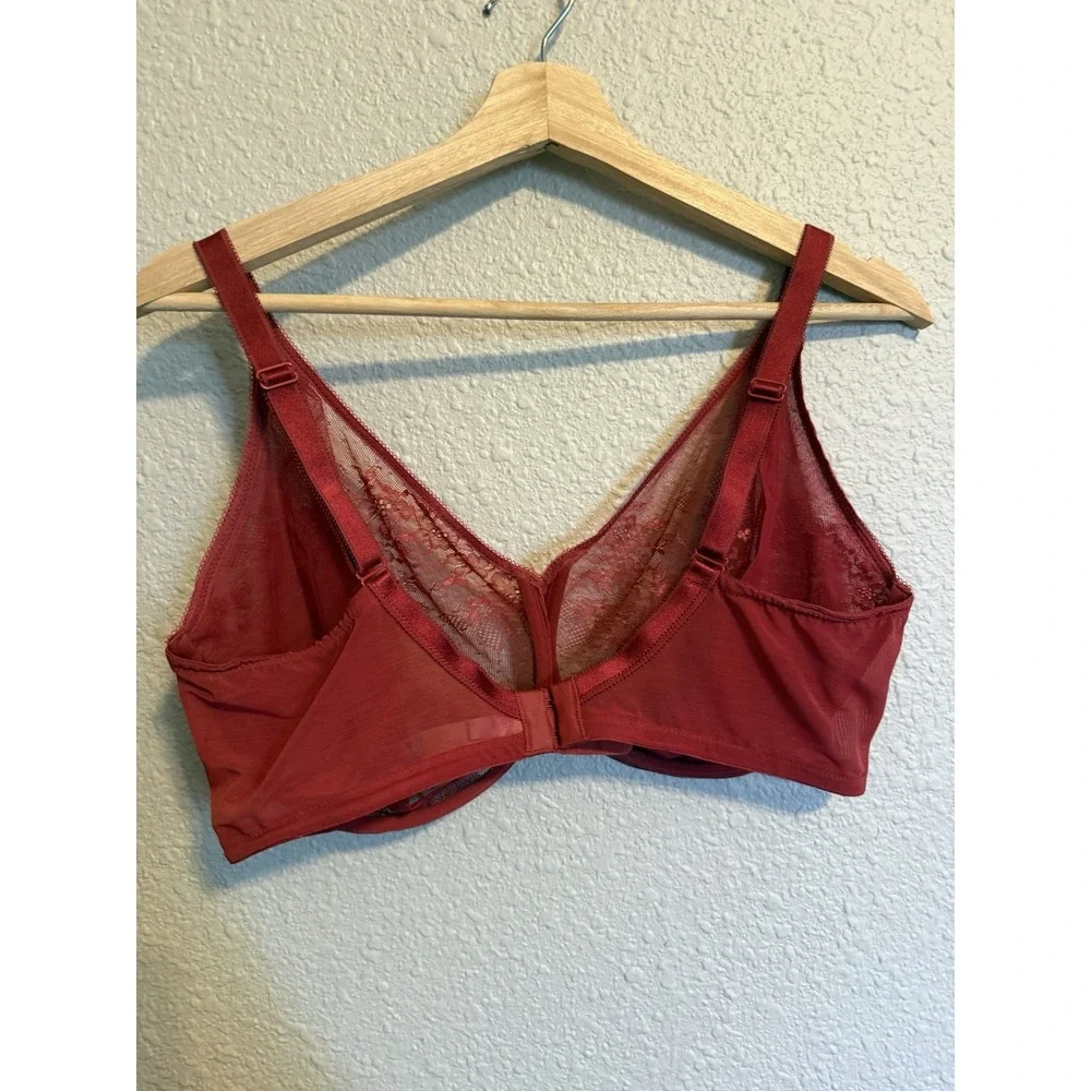 Gossard Glossies Lace Size 38I Sheer Molded Bra Non-Padded Underwired  13001